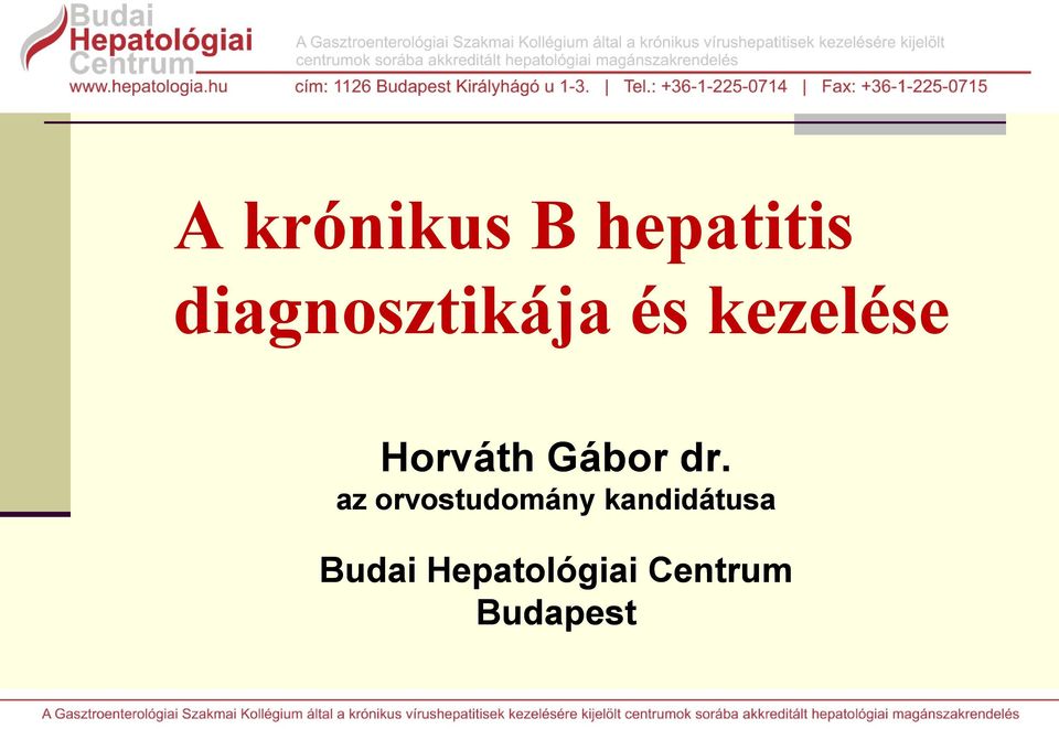 Horváth Gábor dr.
