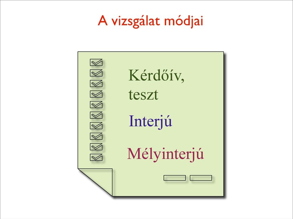 Kérdőív,