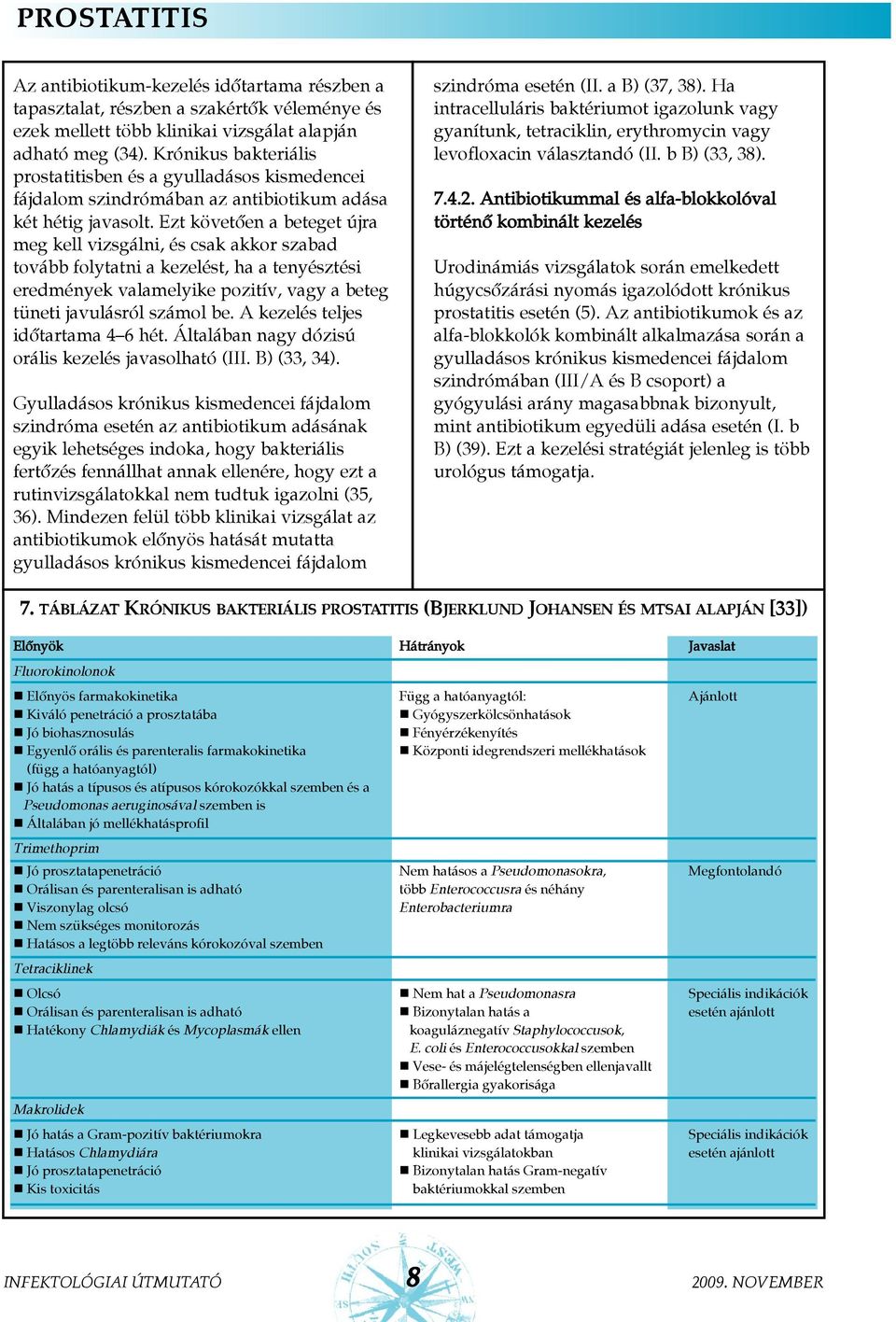 Prostatitis krónikus fájdalom szindróma)