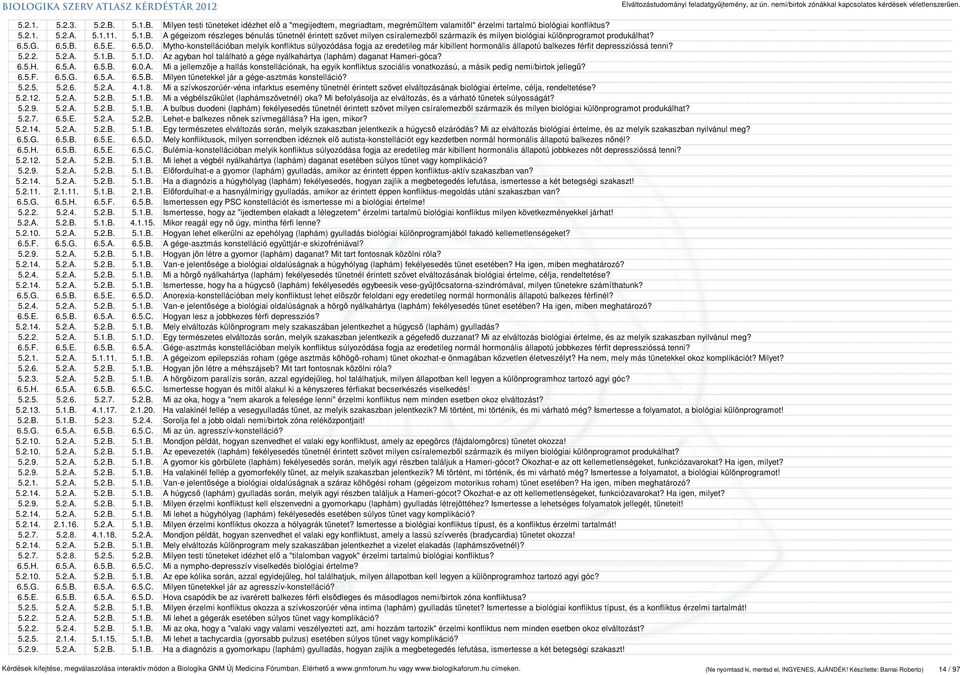 6.5.H. 6.5.A. 6.5.B. 6.0.A. Mi a jellemzője a hallás konstellációnak, ha egyik konfliktus szociális vonatkozású, a másik pedig nemi/birtok jellegű? 6.5.F. 6.5.G. 6.5.A. 6.5.B. Milyen tünetekkel jár a gége-asztmás konstelláció?