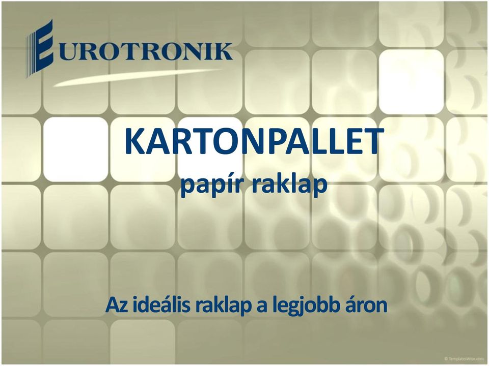 KARTONPALLET papír raklap. Az ideális raklap a legjobb áron - PDF Free  Download