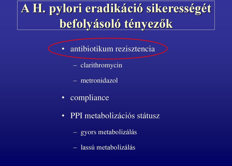 clarithromycin metronidazol compliance PPI