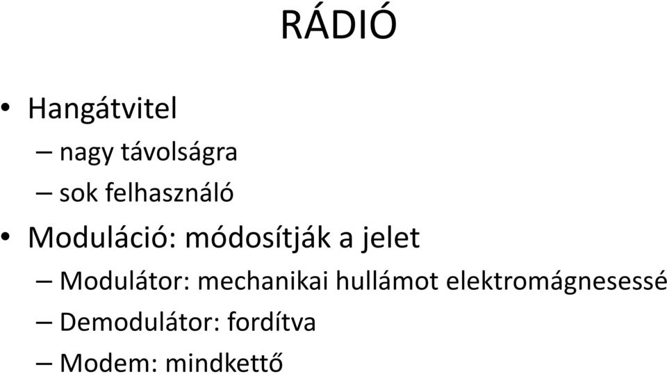 Modulátor: mechanikai hullámot