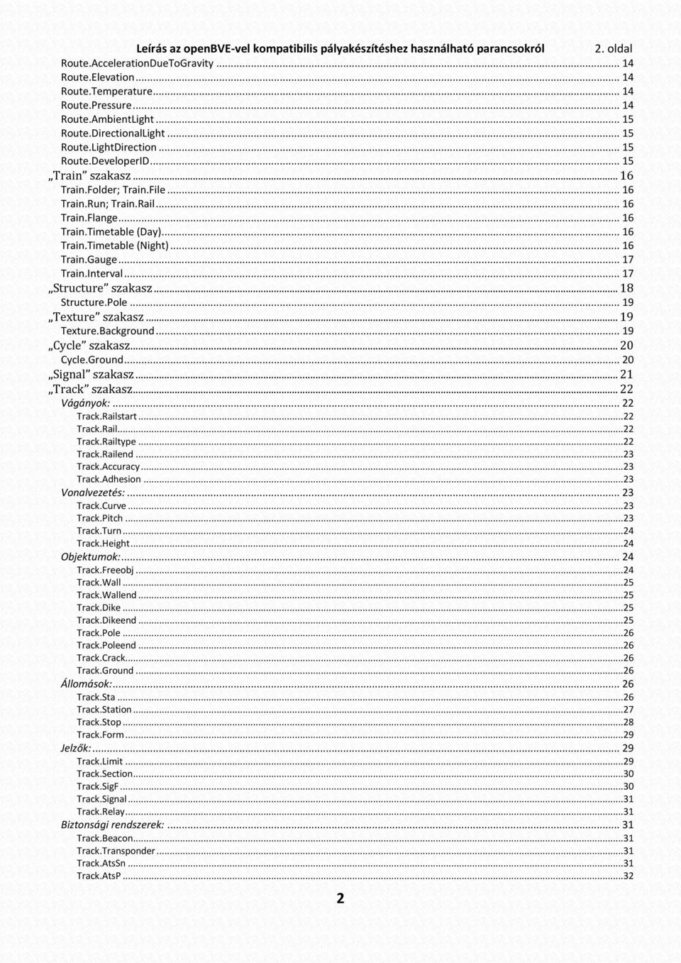 .. 16 Train.Timetable (Night)... 16 Train.Gauge... 17 Train.Interval... 17 Structure szakasz... 18 Structure.Pole... 19 Texture szakasz... 19 Texture.Background... 19 Cycle szakasz... 20 Cycle.Ground.