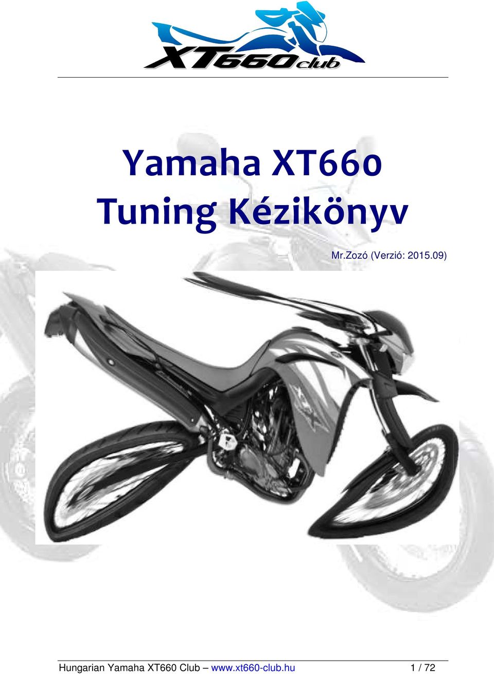 Yamaha XT660 Tuning Kézikönyv - PDF Ingyenes letöltés