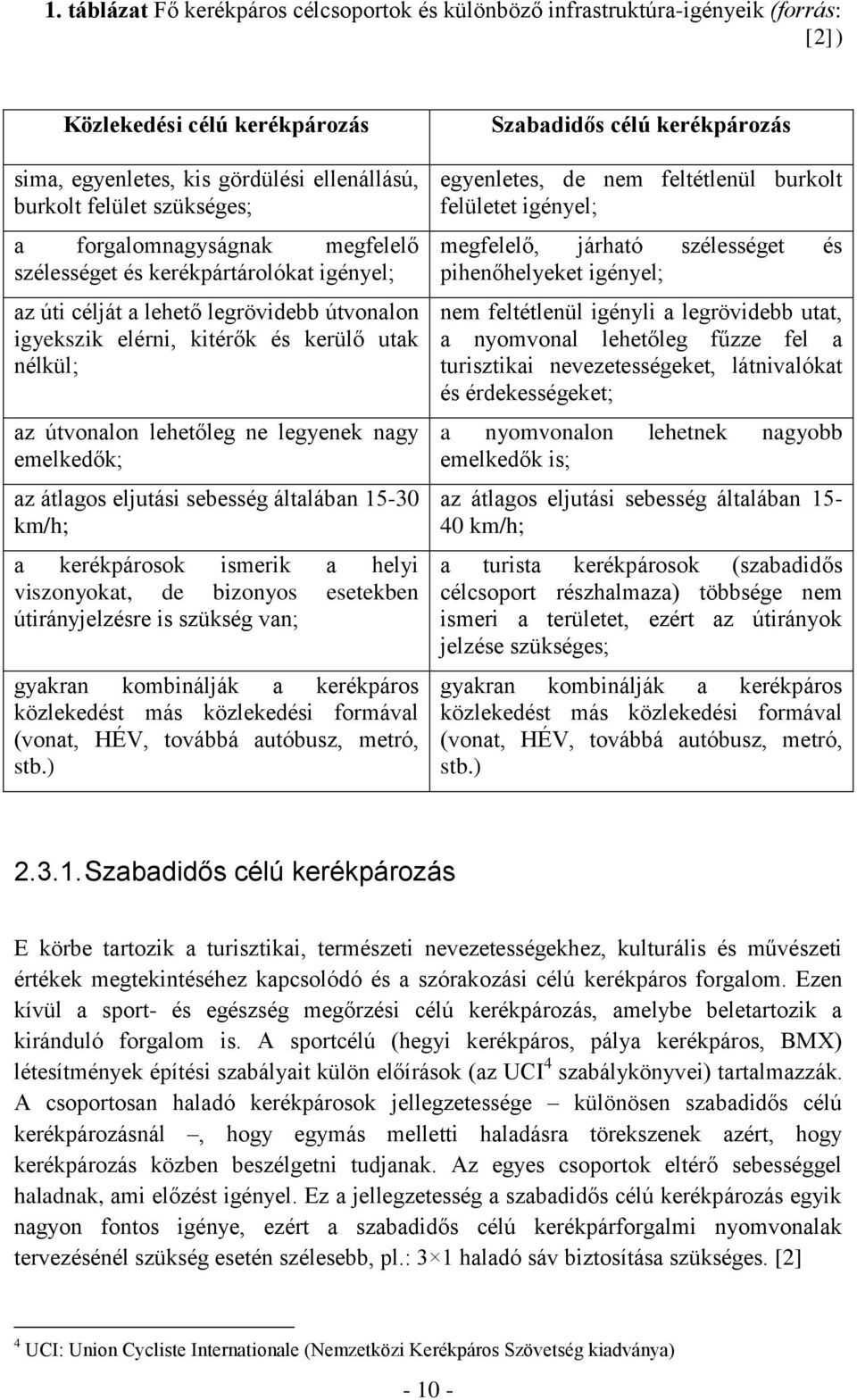 nagy emelkedők; az átlagos eljutási sebesség általában 15-30 km/h; a kerékpárosok ismerik a helyi viszonyokat, de bizonyos esetekben útirányjelzésre is szükség van; gyakran kombinálják a kerékpáros