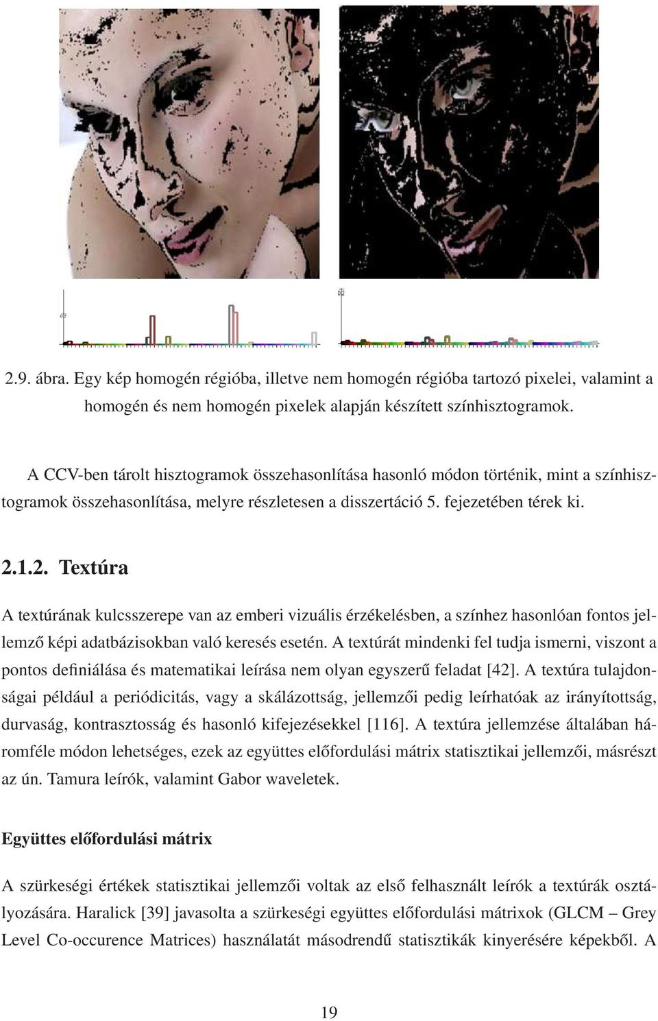 1.2. Textúra A textúrának kulcsszerepe van az emberi vizuális érzékelésben, a színhez hasonlóan fontos jellemző képi adatbázisokban való keresés esetén.