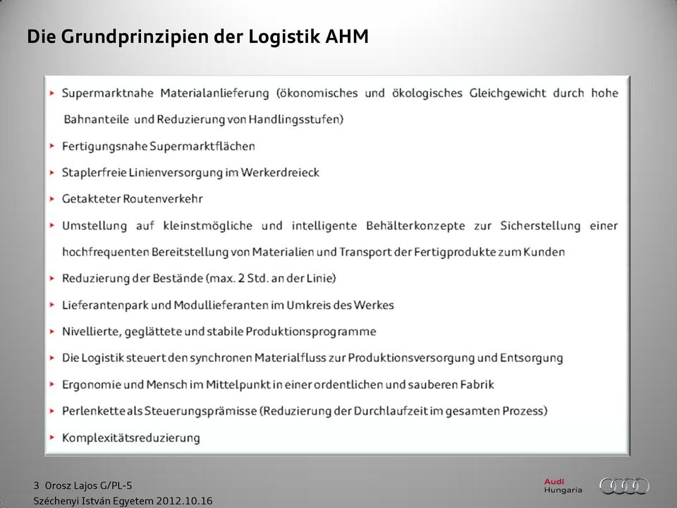 der Logistik