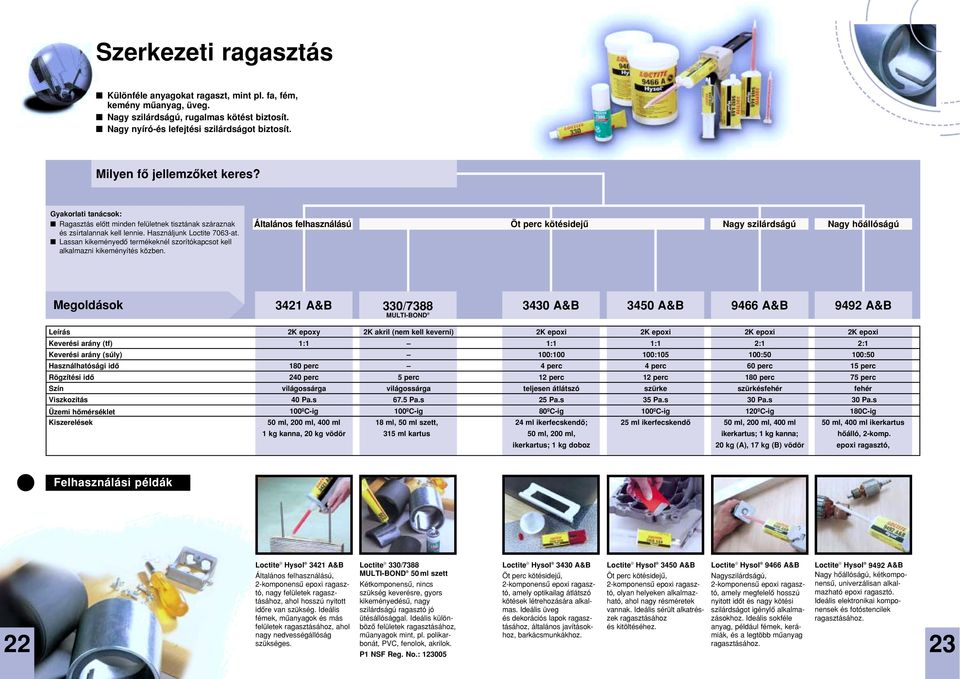 Lassan kikeményedô termékeknél szorítókapcsot kell alkalmazni kikeményítés közben.