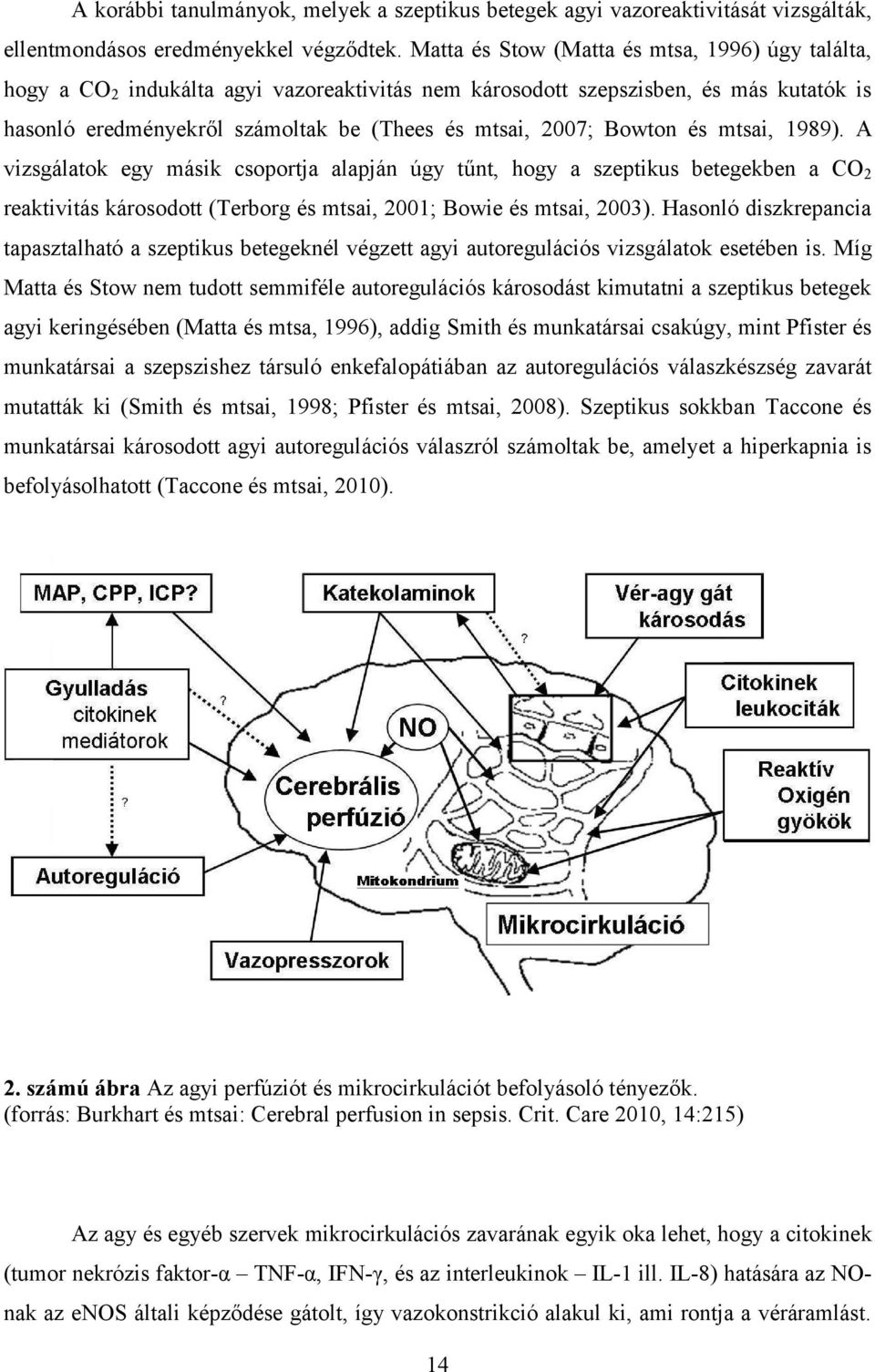 Bowton és mtsai, 1989). A vizsgálatok egy másik csoportja alapján úgy tűnt, hogy a szeptikus betegekben a CO 2 reaktivitás károsodott (Terborg és mtsai, 2001; Bowie és mtsai, 2003).