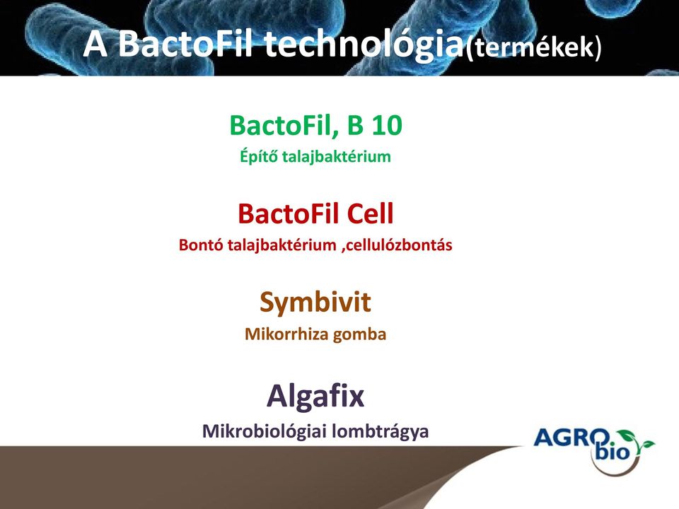 talajbaktérium,cellulózbontás Symbivit