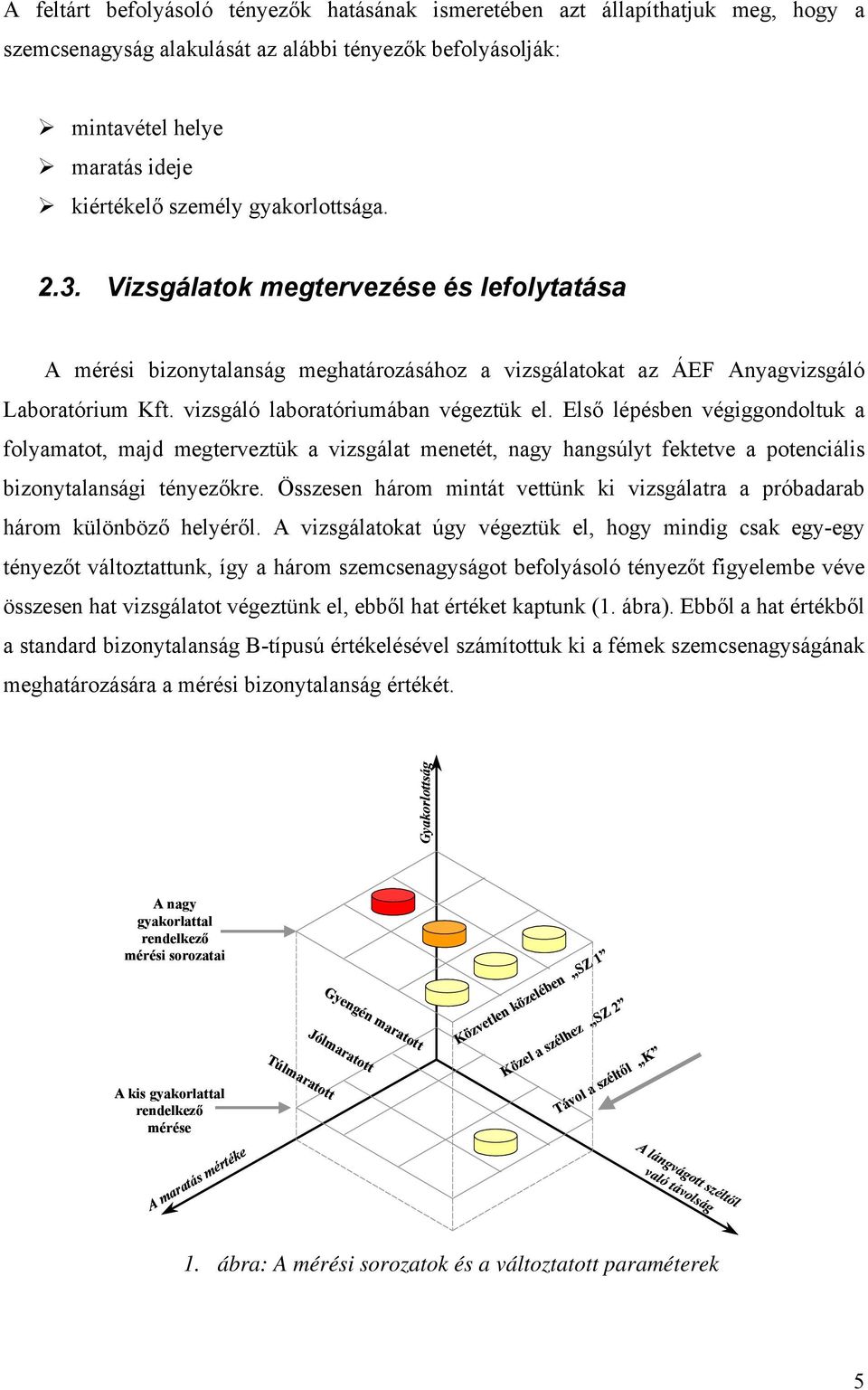 Első lépésben végiggondoltuk a folyamatot, majd megterveztük a vizsgálat menetét, nagy hangsúlyt fektetve a potenciális bizonytalansági tényezőkre.