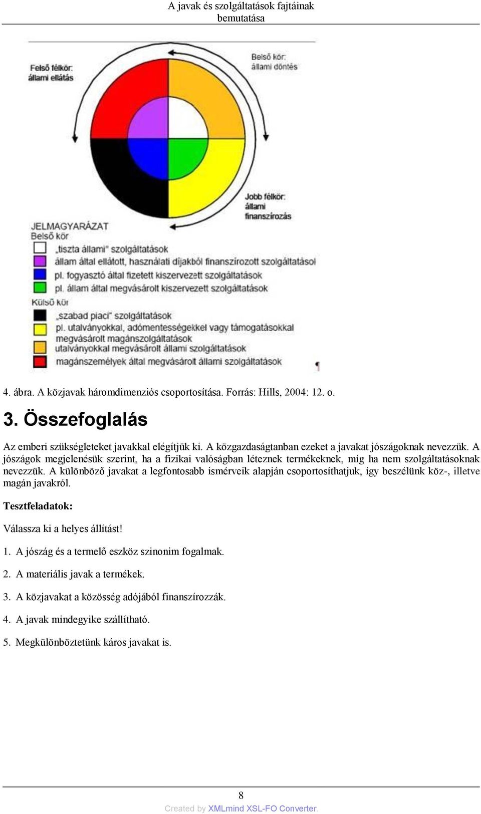 A jószágok megjelenésük szerint, ha a fizikai valóságban léteznek termékeknek, míg ha nem szolgáltatásoknak nevezzük.