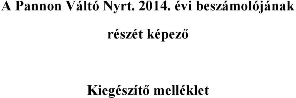 beszámolójának
