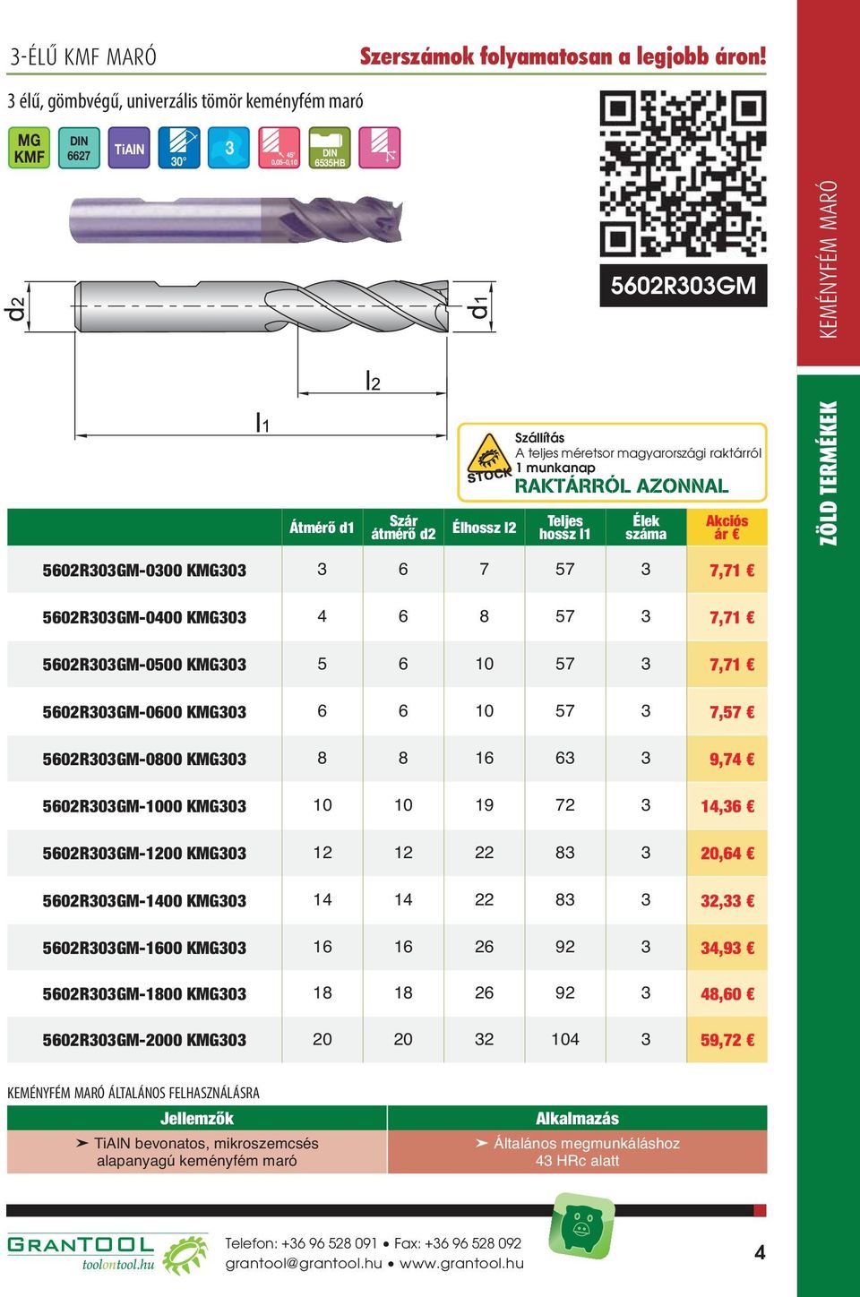 KMG303 8 8 16 63 3 9,74 5602R303GM-1000 KMG303 10 10 19 72 3 14,36 5602R303GM-1200 KMG303 12 12 22 83 3 20,64 5602R303GM-1400 KMG303 14 14 22 83 3 32,33 5602R303GM-1600 KMG303 16 16 26 92 3 34,93