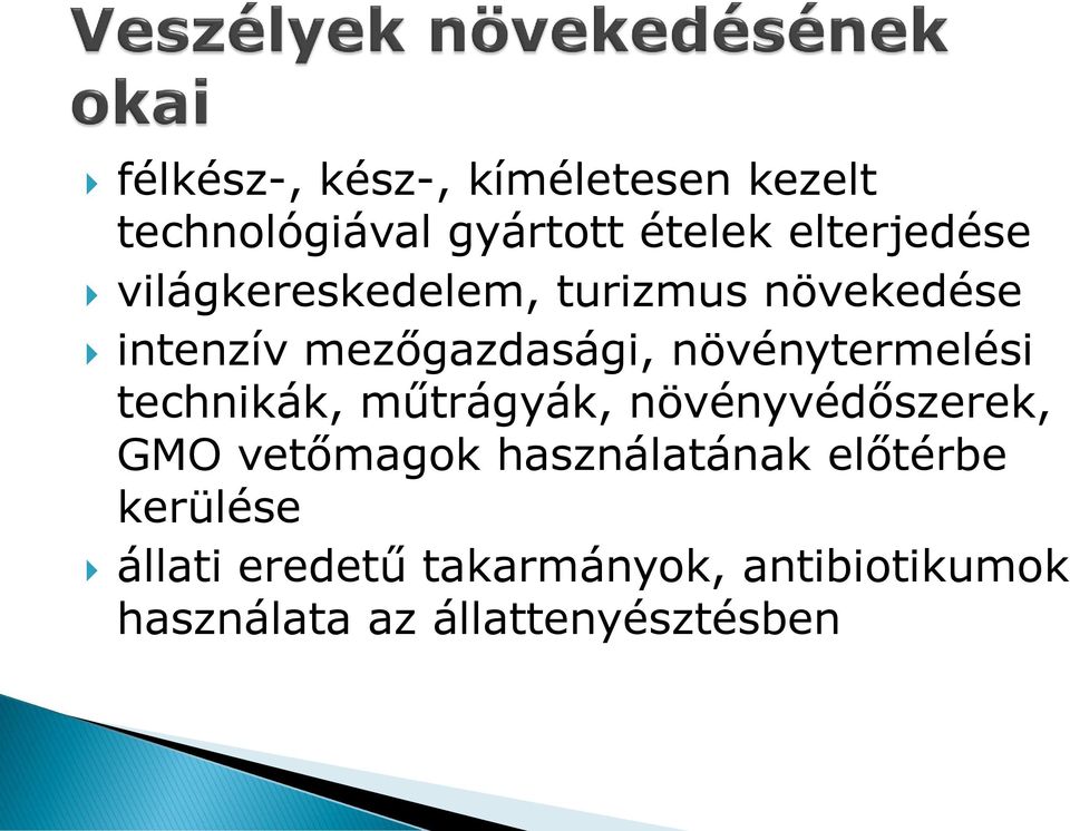 technikák, műtrágyák, növényvédőszerek, GMO vetőmagok használatának előtérbe