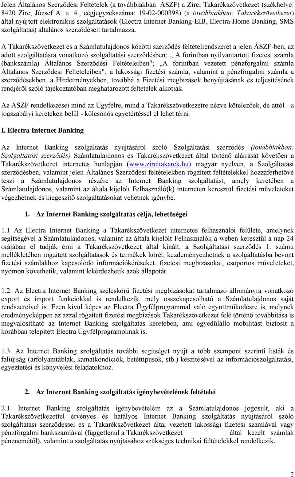 szerződéseit tartalmazza.