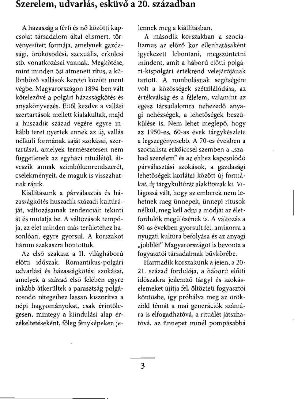 Randevú a 20. század elején