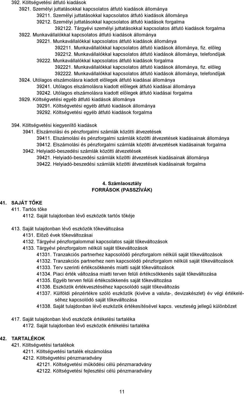 Munkavállalókkal kapcsolatos átfutó kiadások állománya 39221. Munkavállalókkal kapcsolatos átfutó kiadások állománya 392211. Munkavállalókkal kapcsolatos átfutó kiadások állománya, fiz. előleg 392212.