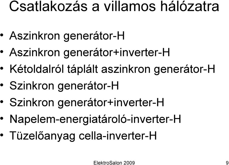 generátor-h Szinkron generátor-h Szinkron