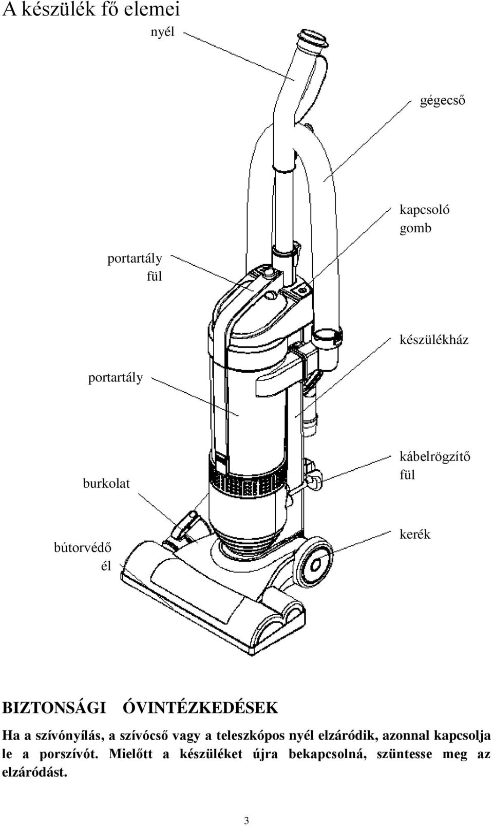 Álló porszívó. Használati utasítás - PDF Free Download