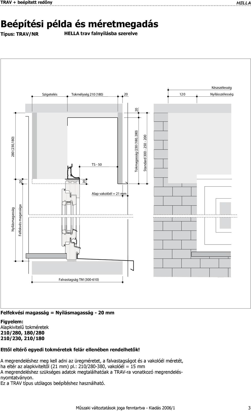 tokméretek felár ellenében rendelhetők! A megrendeléshez meg kell adni az üregméretet, a falvastagságot és a vakolóél méretét, ha eltér az alapkiviteltől (1 mm) pl.