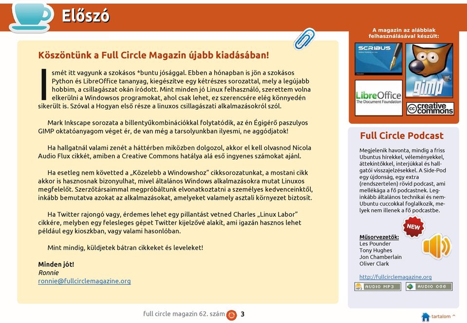 Full Circle AMATŐR CSILLAGÁSZAT A LINUX BEMUTATJA AZ ÉGBOLTOT. full circle  magazin 62. szám 1 - PDF Ingyenes letöltés