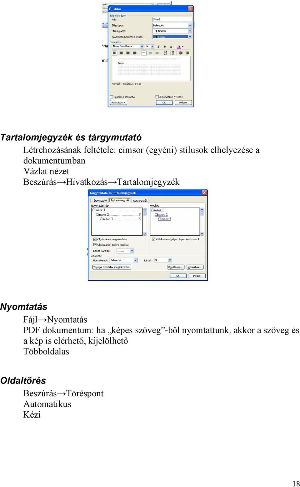 Nyomtatás Fájl Nyomtatás PDF dokumentum: ha képes szöveg -ből nyomtattunk, akkor a