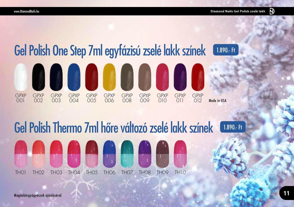 Diamond Nails Gel Polish Téli Katalógus. tél/winter 14/15. Gel Polish  katalógus - PDF Ingyenes letöltés