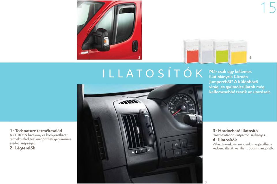 4 1 - Technature termékcsalád A CITROËN hatékony és környezetbarát termékcsaládjával megőrizheti gépjárműve