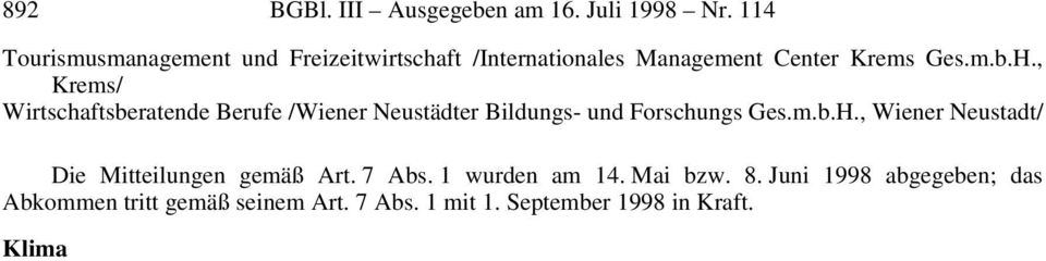 , Krems/ Wirtschaftsberatende Berufe /Wiener Neustädter Bildungs- und Forschungs Ges.m.b.H.