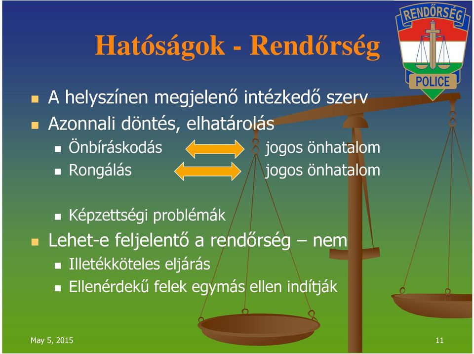 önhatalom Képzettségi problémák Lehet-e feljelentő a rendőrség nem