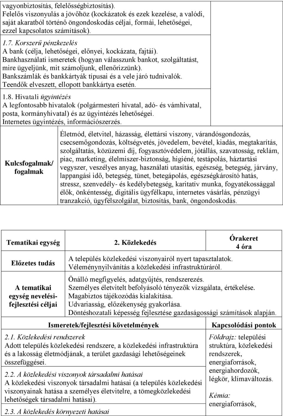 Korszerű pénzkezelés A bank (célja, lehetőségei, előnyei, kockázata, fajtái). Bankhasználati ismeretek (hogyan válasszunk bankot, szolgáltatást, mire ügyeljünk, mit számoljunk, ellenőrizzünk).