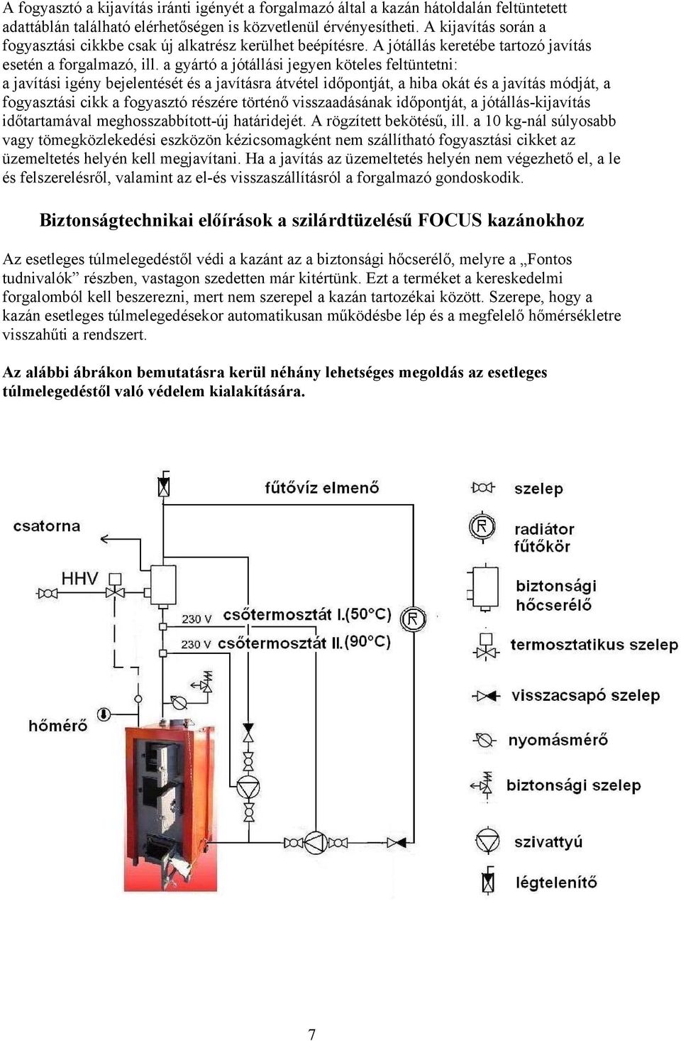 FOCUS. szilárdtüzelésű vízteres kazánok általános műszaki leírása - PDF  Ingyenes letöltés