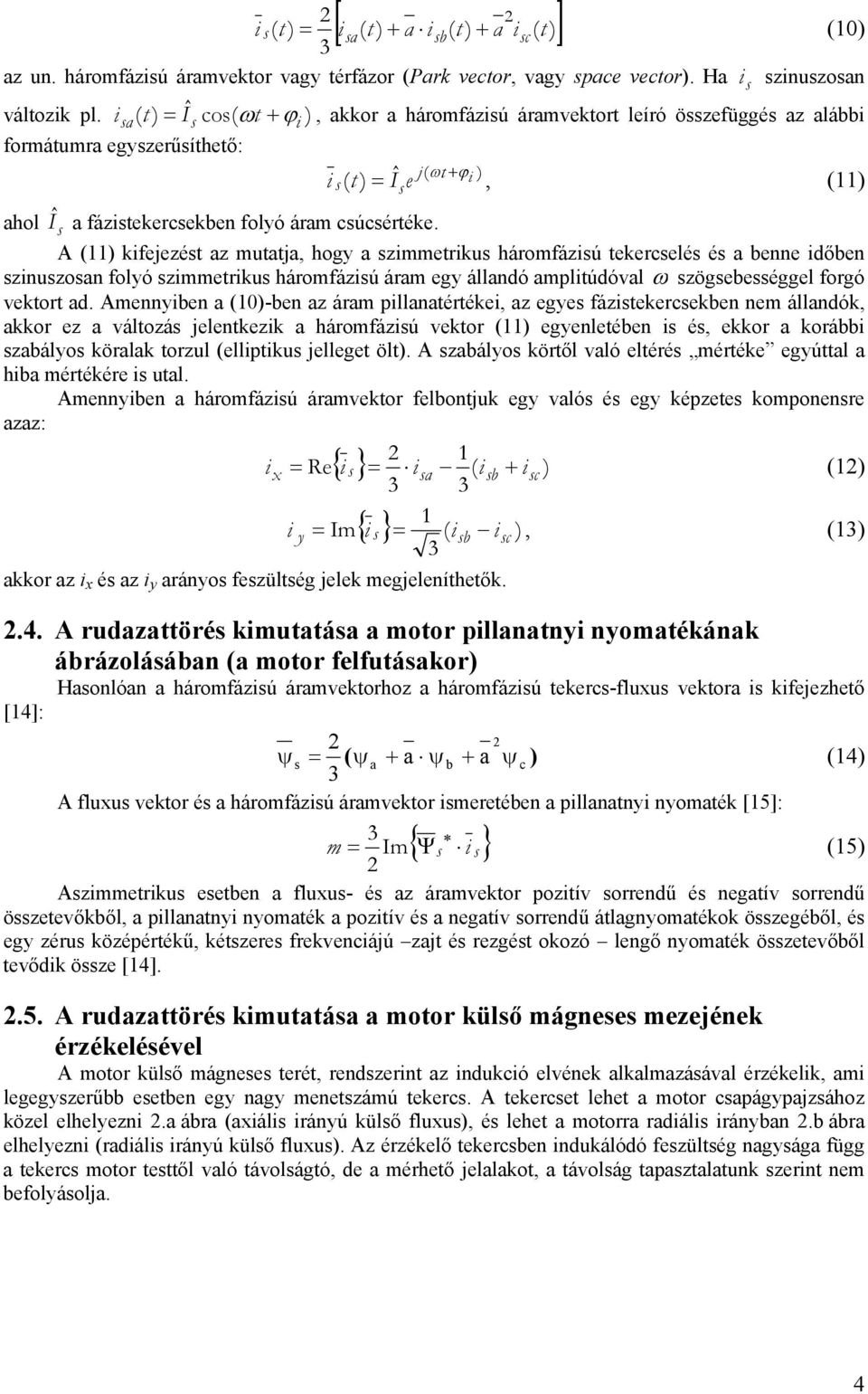 áram csúcsértéke.