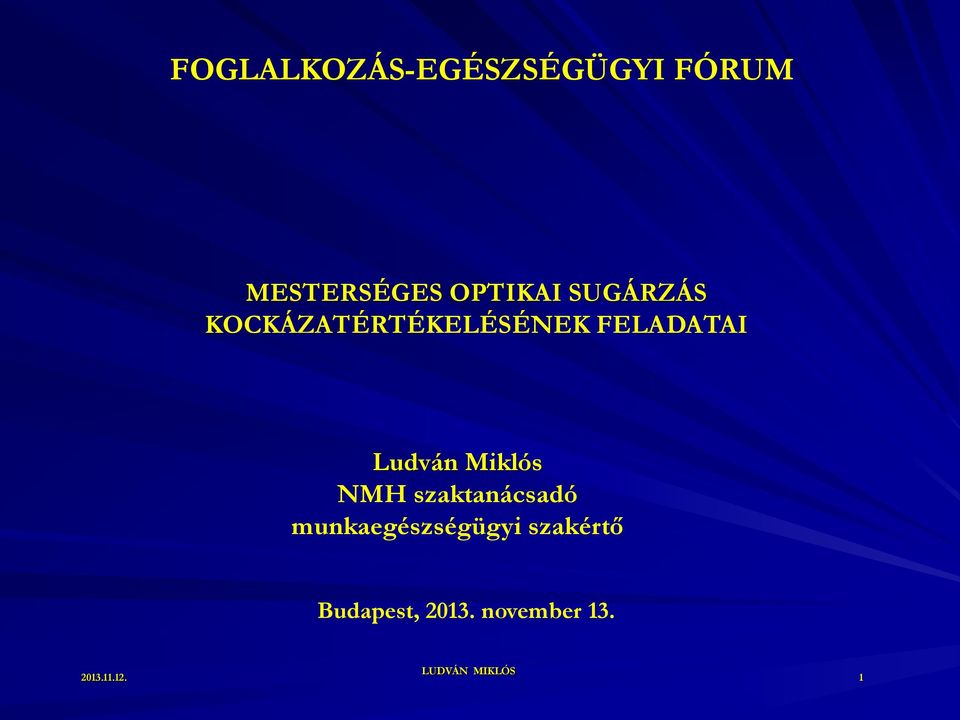 Ludván Miklós NMH szaktanácsadó