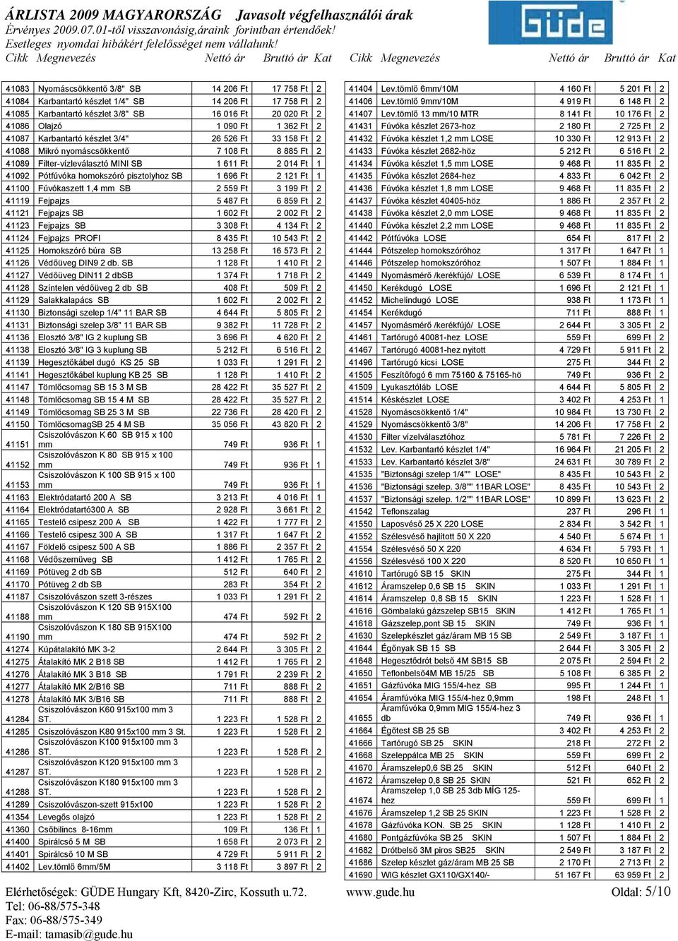 696 Ft 2 121 Ft 1 41100 Fúvókaszett 1,4 mm SB 2 559 Ft 3 199 Ft 2 41119 Fejpajzs 5 487 Ft 6 859 Ft 2 41121 Fejpajzs SB 1 602 Ft 2 002 Ft 2 41123 Fejpajzs SB 3 308 Ft 4 134 Ft 2 41124 Fejpajzs PROFI 8