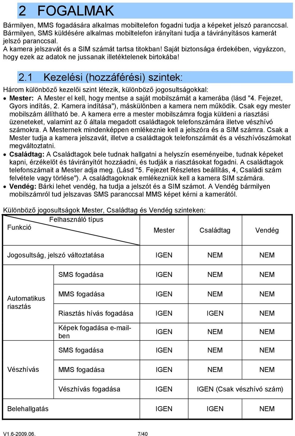 Saját biztonsága érdekében, vigyázzon, hogy ezek az adatok ne jussanak illetéktelenek birtokába! 2.