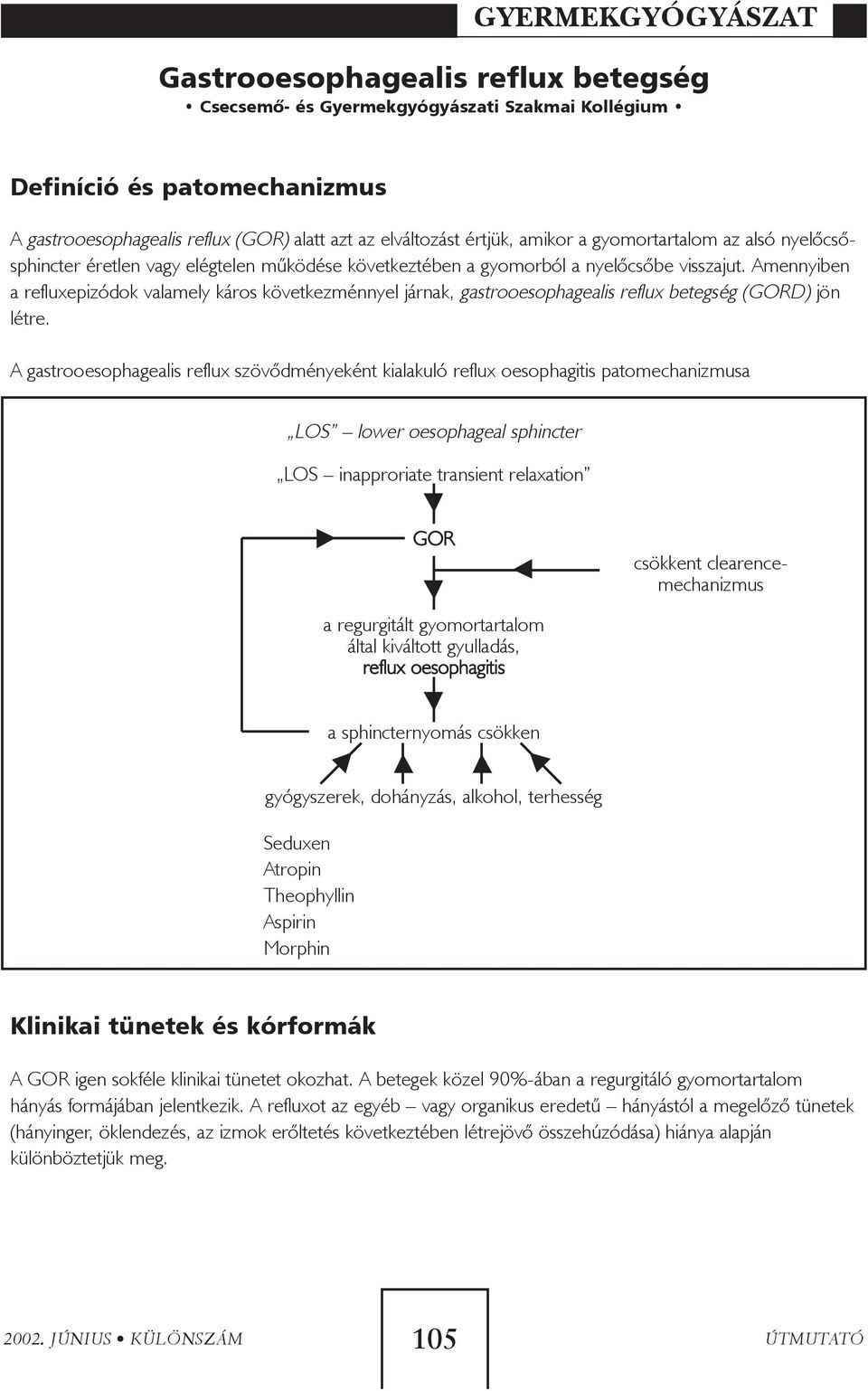 Amennyiben a refluxepizódok valamely káros következménnyel járnak, gastrooesophagealis reflux betegség (GORD) jön létre.