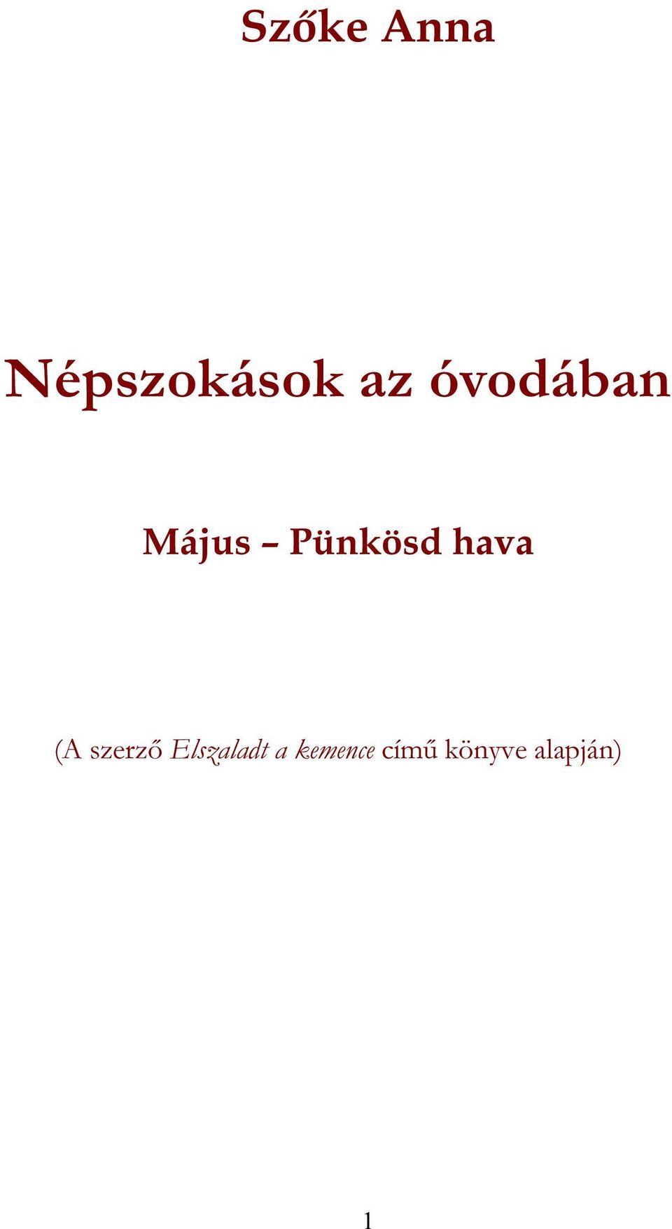 hava (A szerző Elszaladt a