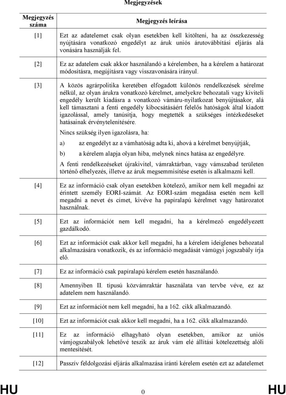 [3] közös agrárpolitika keretében elfogadott különös rendelkezések sérelme nélkül, az olyan árukra vonatkozó kérelmet, amelyekre behozatali vagy kiviteli engedély került kiadásra a vonatkozó