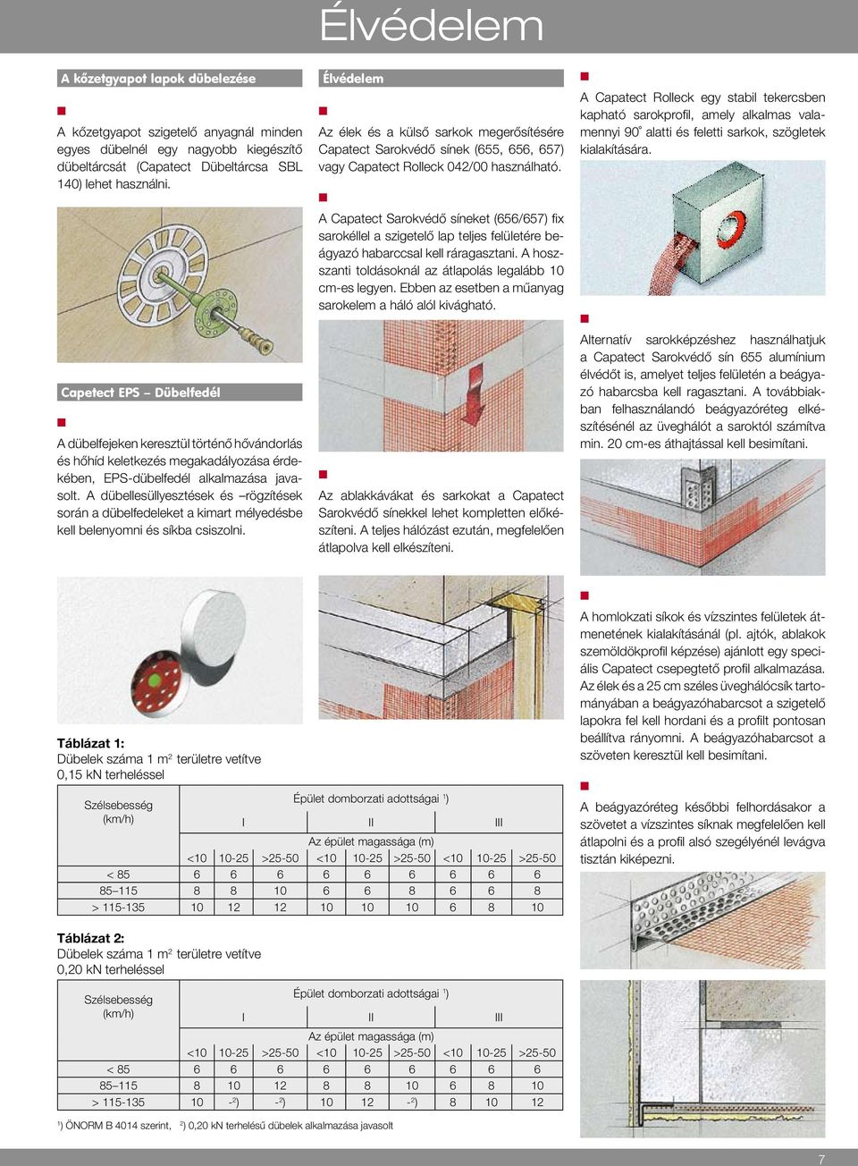 A dübellesüllyesztések és rögzítések sorá a dübelfedeleket a kimart mélyedésbe kell beleyomi és síkba csiszoli.