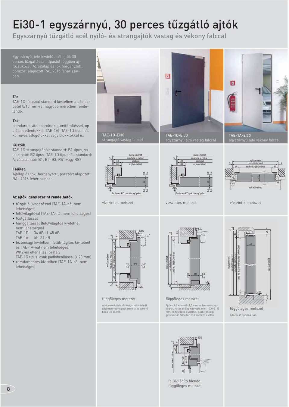 Tűzgátló, füstgátló és többcélú acél ajtóelemek - PDF Free Download