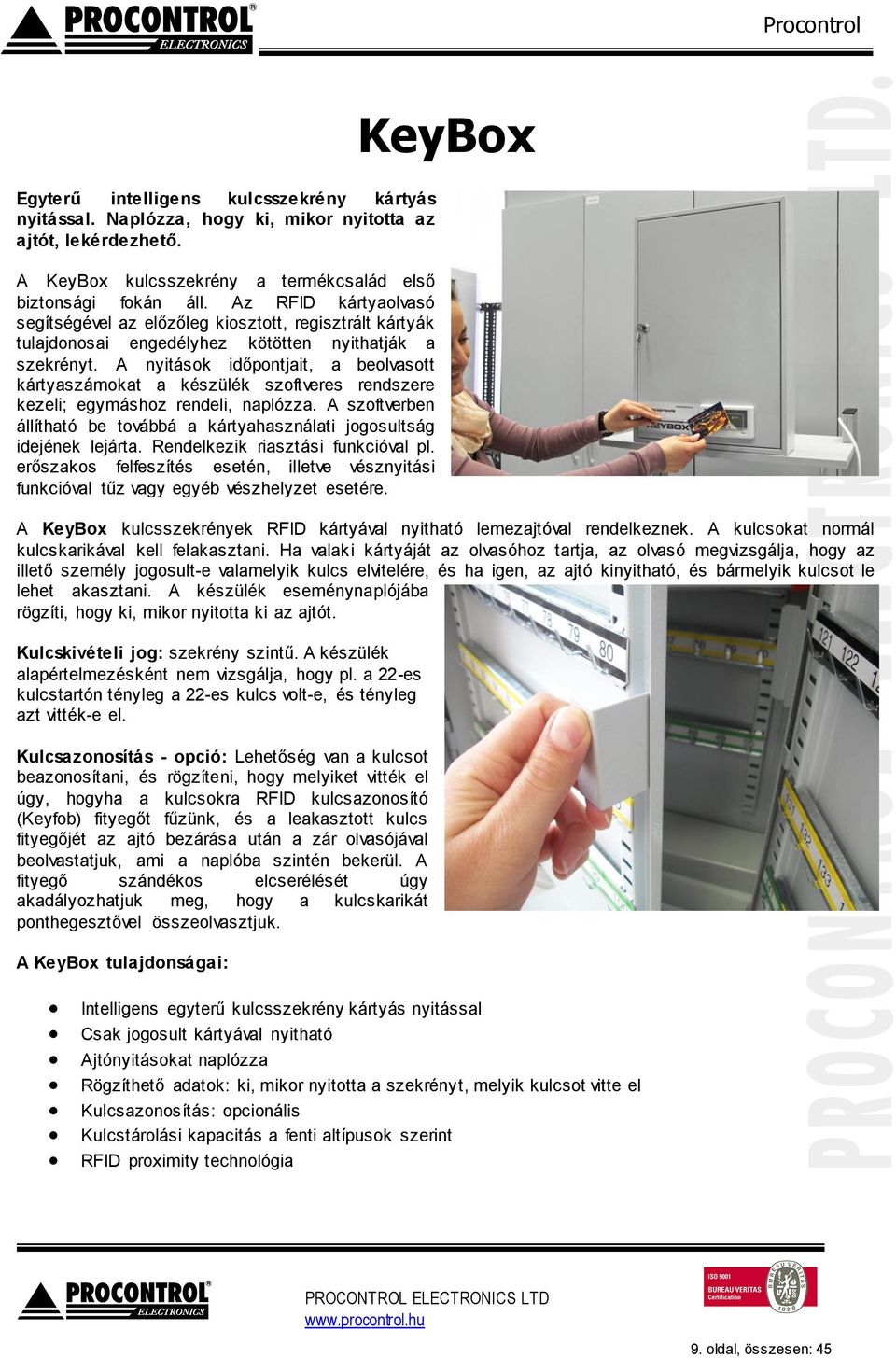 KeySafe. RFID technológiás biztonsági kulcstartó szekrénycsalád. Kezelői  kézikönyv. Procontrol. Verzió - PDF Ingyenes letöltés