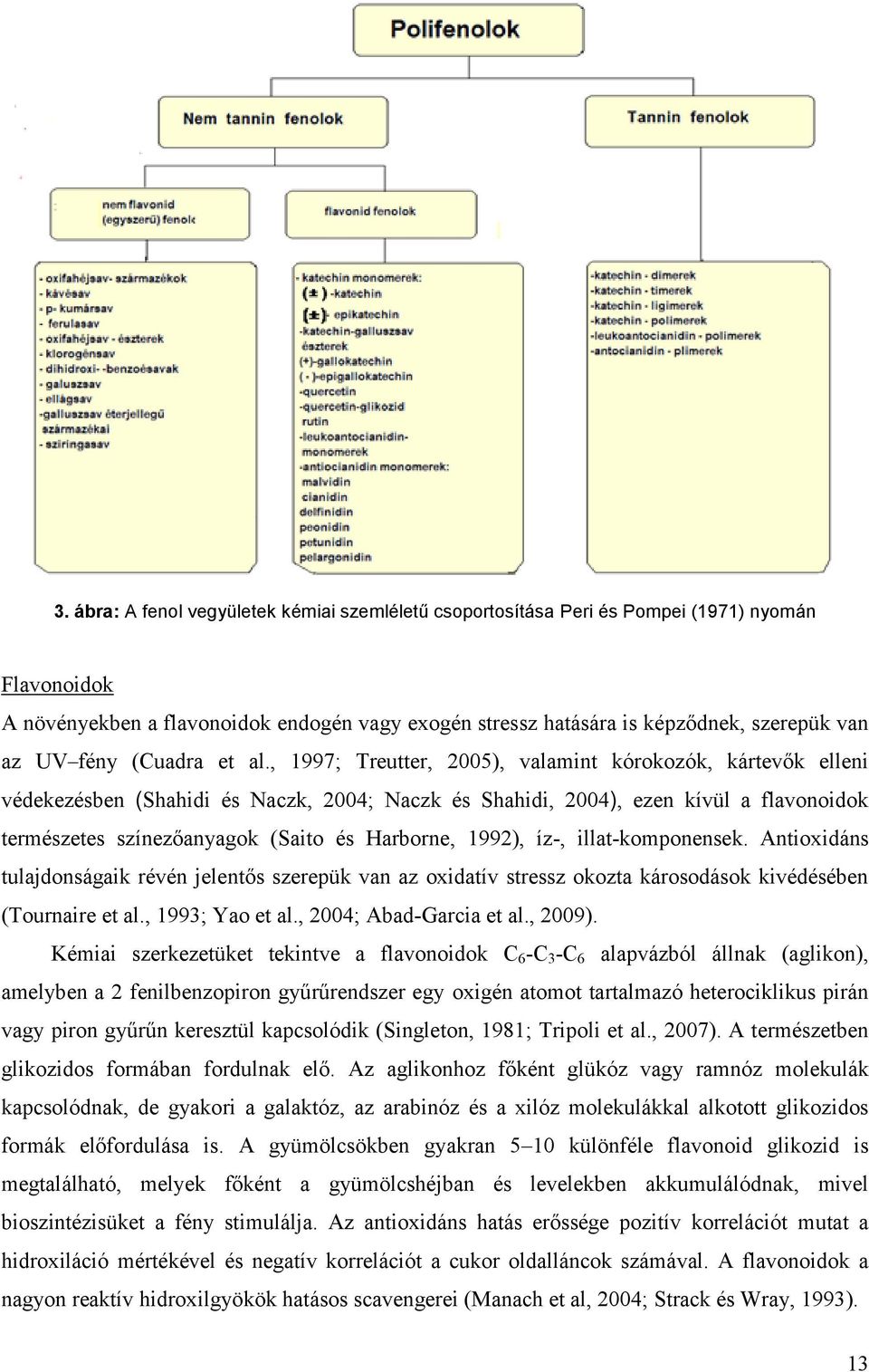 , 1997; Treutter, 25), valamint kórokozók, kártevők elleni védekezésben (Shahidi és Naczk, 24; Naczk és Shahidi, 24), ezen kívül a flavonoidok természetes színezőanyagok (Saito és Harborne, 1992),