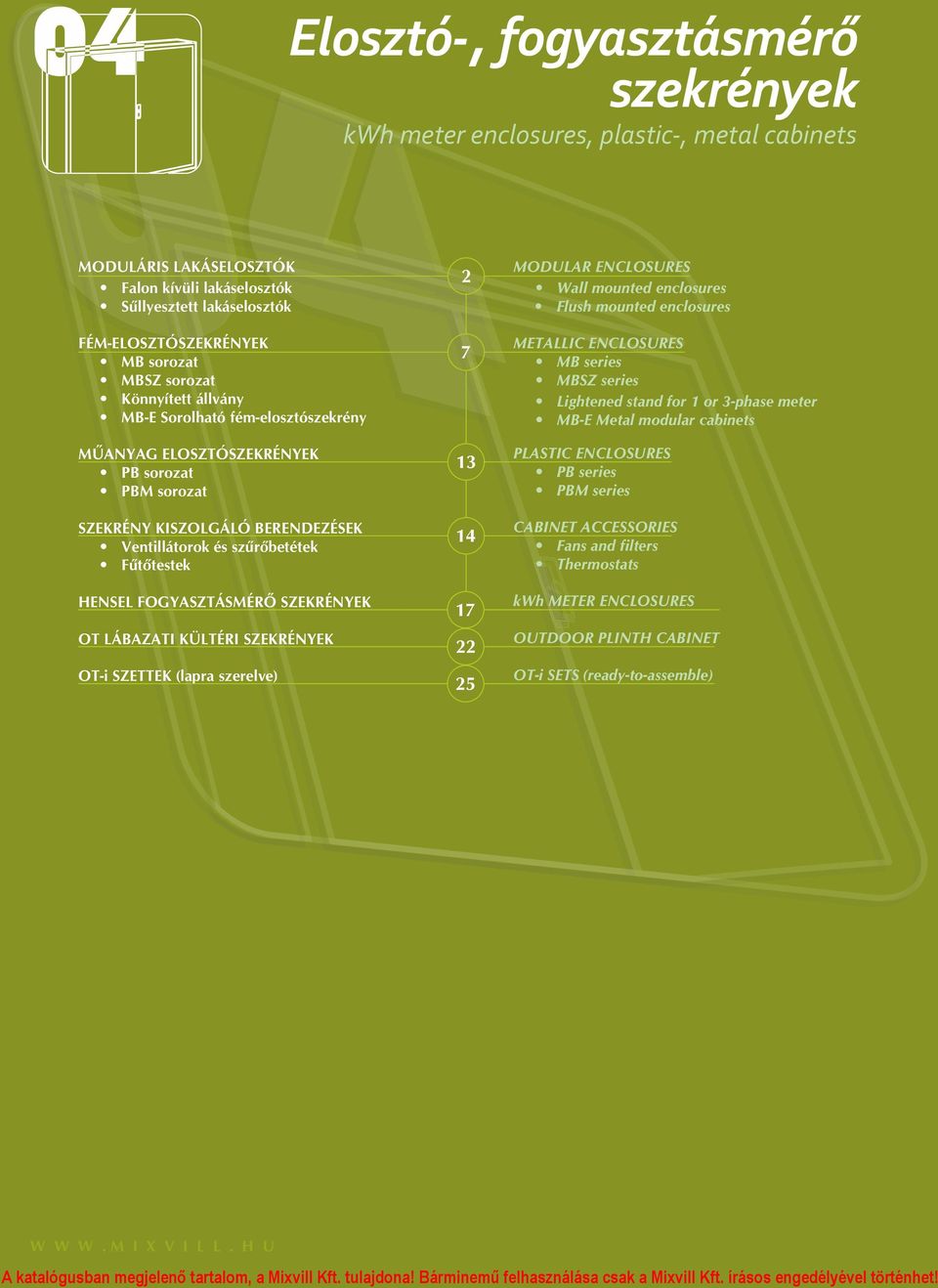 Elosztó-, fogyasztásmérő szekrények - PDF Ingyenes letöltés