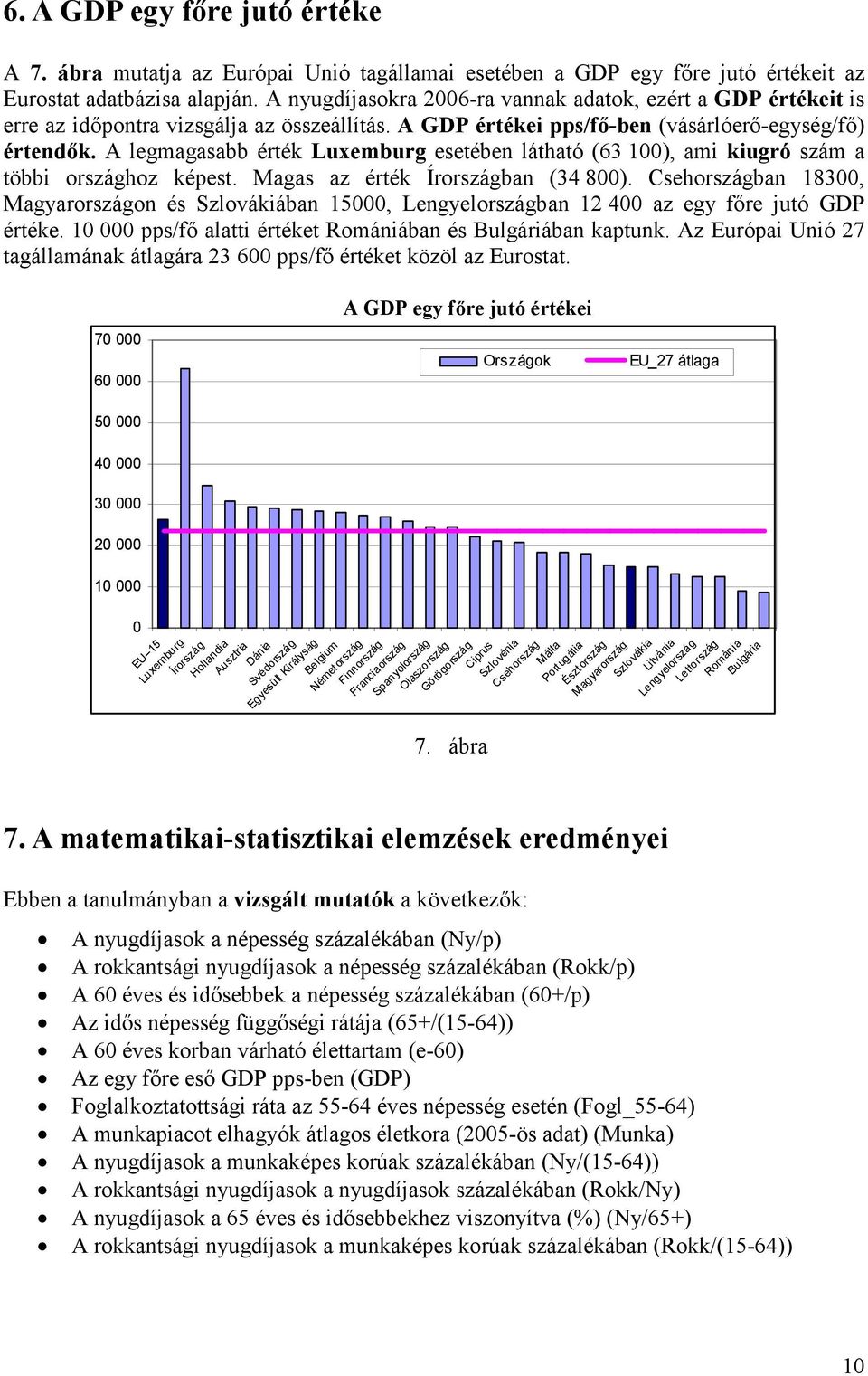 A legmagasabb érték Luxemburg esetében látható (63 100), ami kiugró szám a többi országhoz képest. Magas az érték Írországban (34 800).