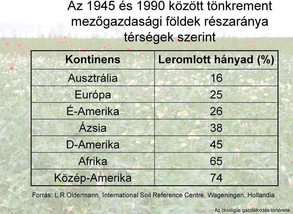 Ázsia 38 D-Amerika 45 Afrika 65 Közép-Amerika 74 Forrás: L.R.