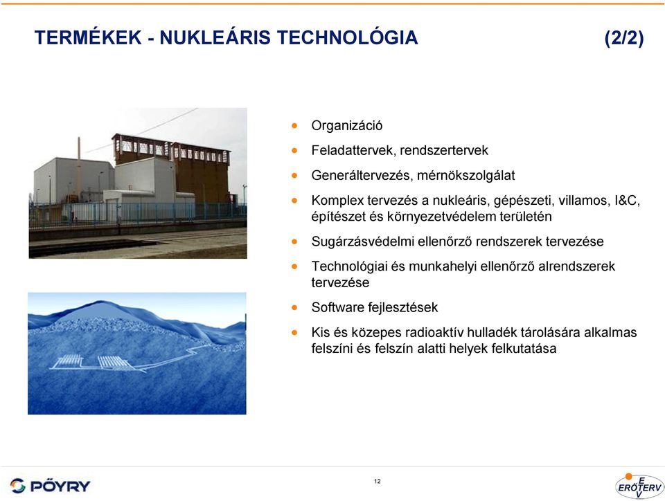területén Sugárzásvédelmi ellenőrző rendszerek tervezése Technológiai és munkahelyi ellenőrző alrendszerek