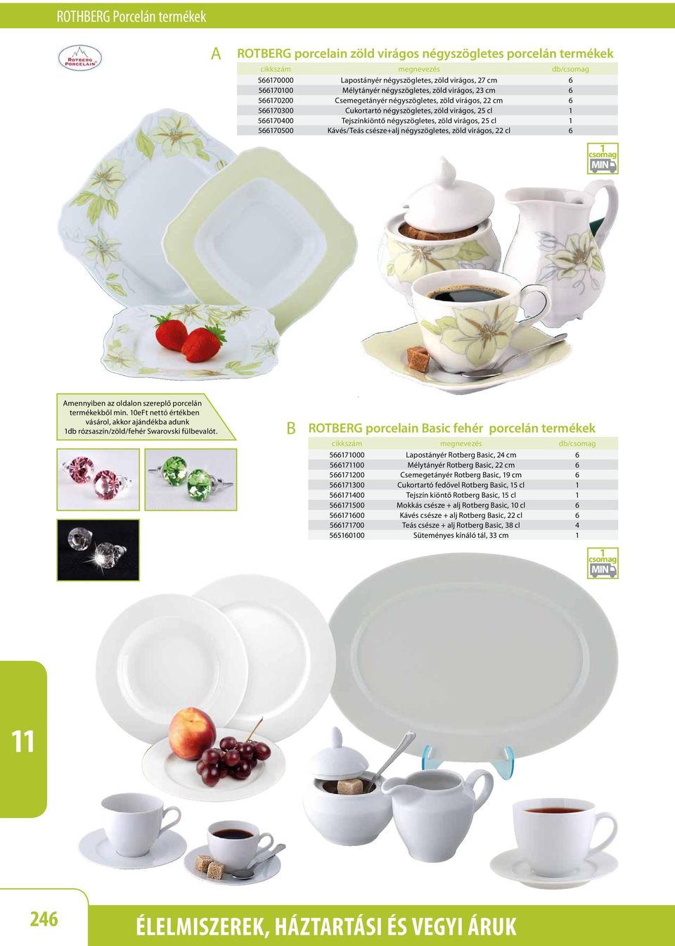 virágos, 25 cl 56670500 Kávés/Teás csésze+alj négyszögletes, zöld virágos, 22 cl 6 csomag mennyiben az oldalon szereplő porcelán termékekből min.